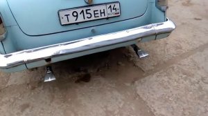 ГАЗ-21 V8 | Звук двигателя | Прогрев