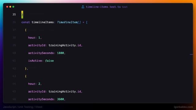 JavaScript Unit тестирование для новичков #14 - Тестирование функции resetTimelineItemActivities