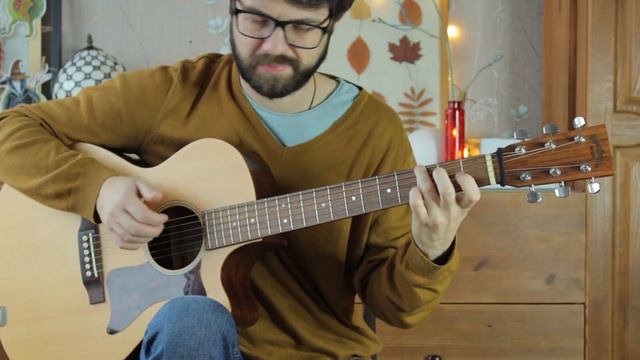 Этюд в стиле кантри на акустической гитаре смотреть онлайн