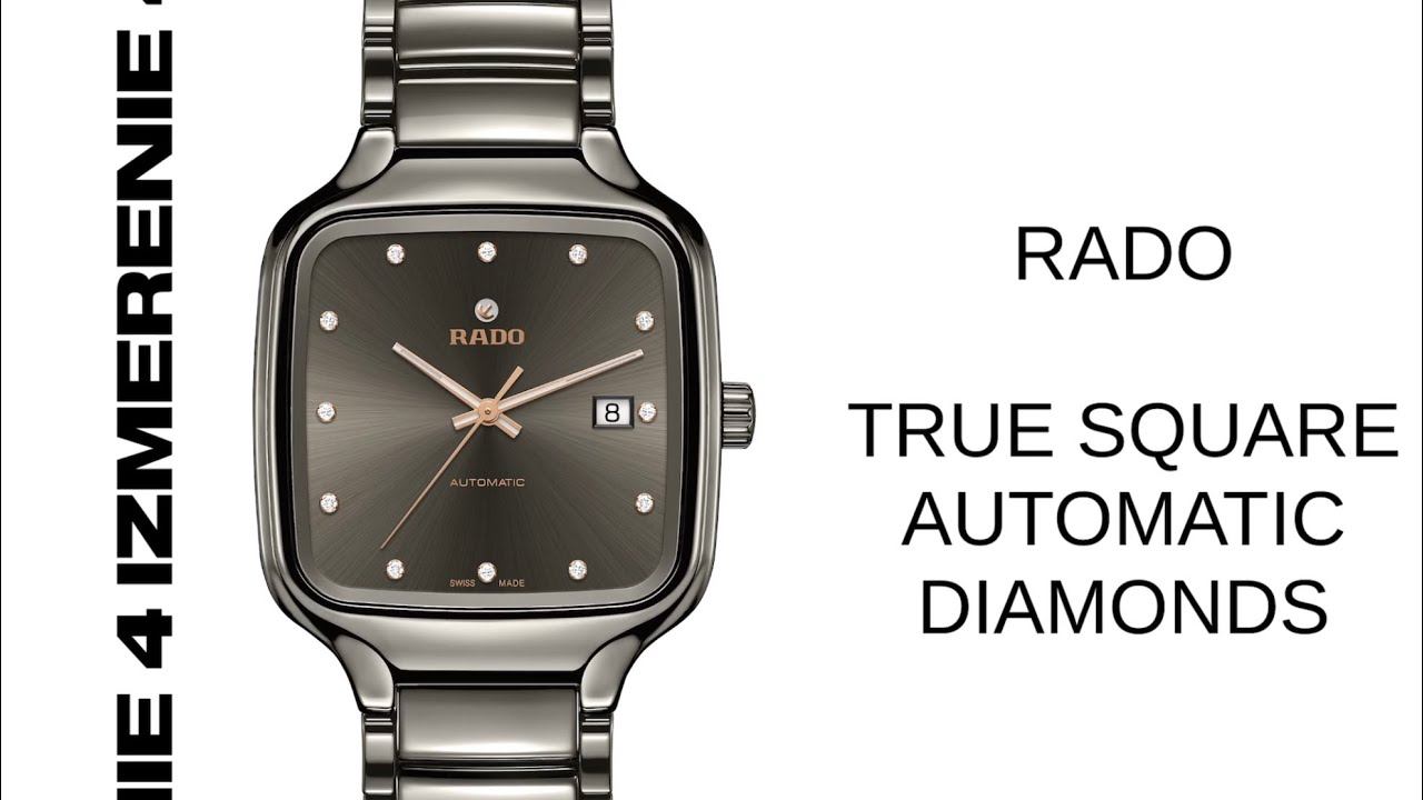 Обзор 4 Измерение RADO  TRUE SQUARE AUTOMATIC DIAMONDS R27077702