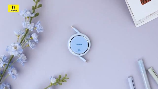 Baseus Free2Draw Mini Retractable Charging Cable Type C to Type C 100W смотреть онлайн
