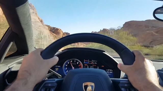 Lamborghini Hurracan POV Test Drive Nevada Desert смотреть онлайн