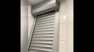 Монтаж рольставни в санузле.