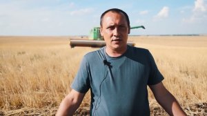 Очесывающая жатка "ОЗОН" ПАО "ПЕНЗМАШ" на одном поле с аналогами.