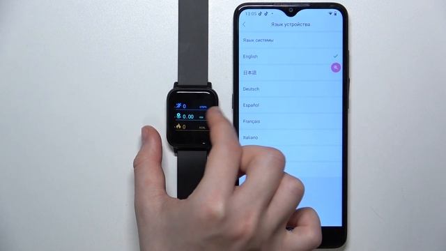 IOWODO Smartwatch R3 | Как поменять язык системы на IOWODO Smartwatch R3 - Языковые настройки