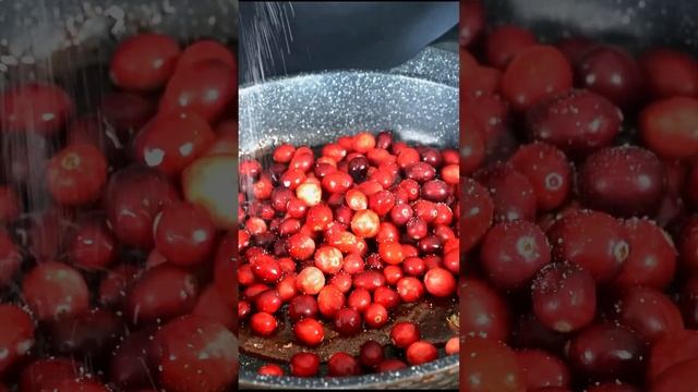 Cranberry Jam that won’t be the last thing you put on your plate this Thanksgiving 🍒🍒#shorts #food смотреть онлайн