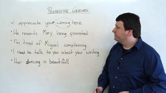 Possessive Gerunds