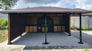 Беседка с мангальной зоной для приготовления вкусной еды