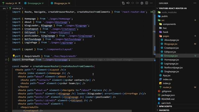 09 - ErrorElement для обработки ошибок в React приложении смотреть онлайн