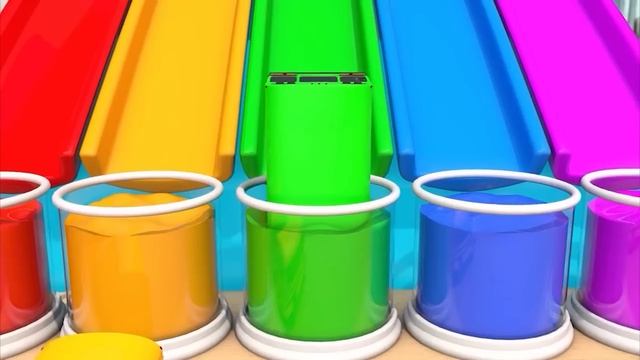 Изучайте цвета с помощью экскаваторов, грузовиков и шариков детские стишки смотреть онлайн