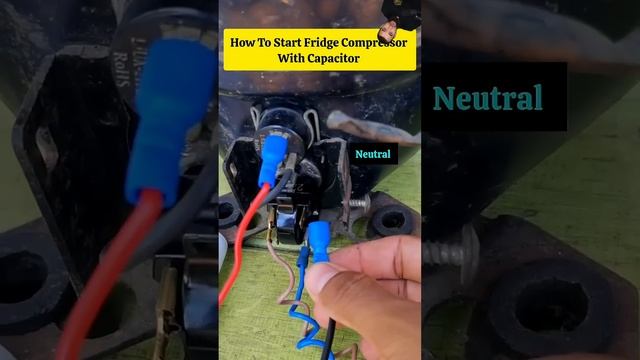 Запускаем компрессор с помощью конденсатора #shorts смотреть онлайн