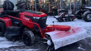 ОБЗОР на садовый трактор ZimAni TC107HVD🔥и роторную щетку для уборки территории