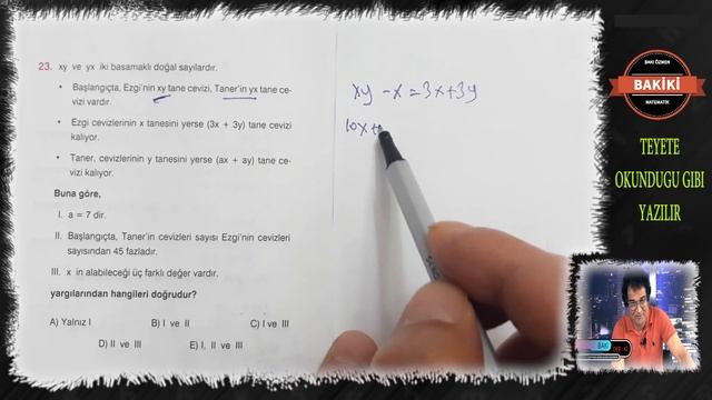YANIT Yayınları TÜRKİYE GENELİ TYT 4 MATEMATİK ÇÖZÜMLERİ ( pART TWO) смотреть онлайн