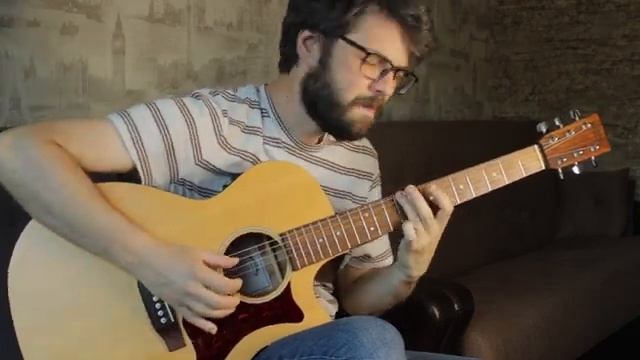 Ray Charles - I can't stop loving you (acoustic guitar cover) смотреть онлайн