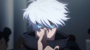 Аниме момент, аниме, anime, годжо сатору, магическая битва