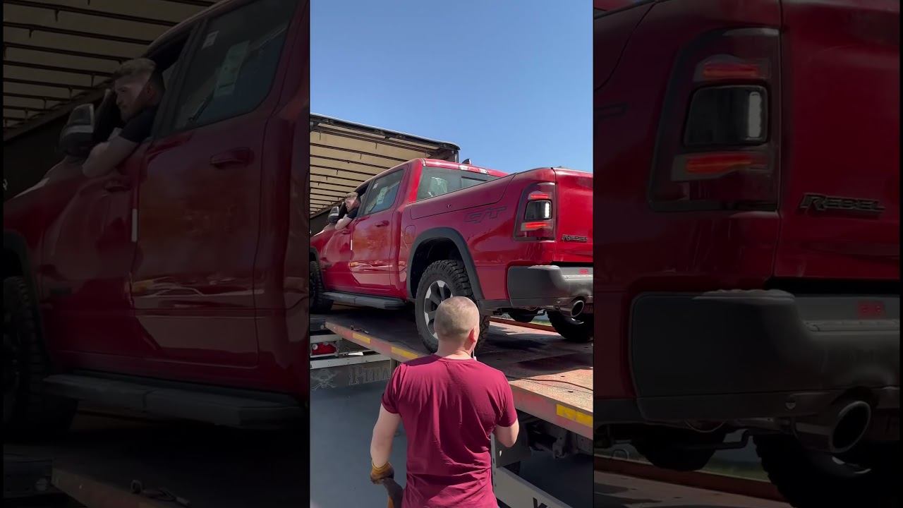 Привезли из ОАЭ новый RAM REBEL GT. Разгрузили и передали авто клиенту в Челябинске #автоизоаэ смотреть онлайн