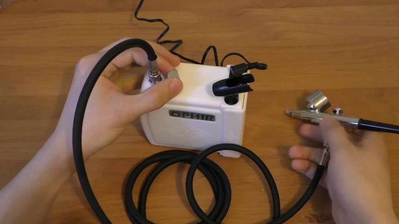 Распаковка китайского аэрографа с компрессором OPHIR