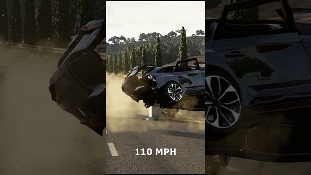 Audi A4 vs Bollard - BeamNG.Drive #shorts смотреть онлайн