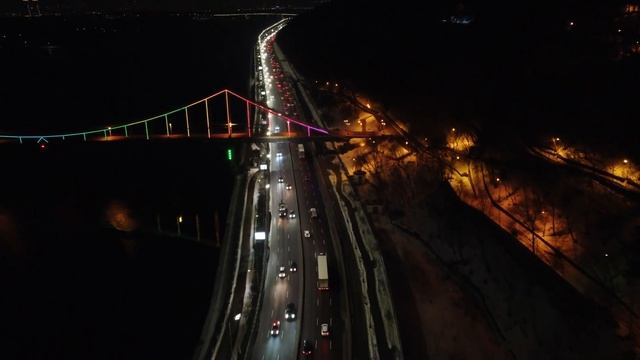 DJI Mini 2. Вечерний Киев. Набережная. смотреть онлайн