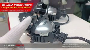 Bi LED линзы Viper Rays 60 ватт 5500 к