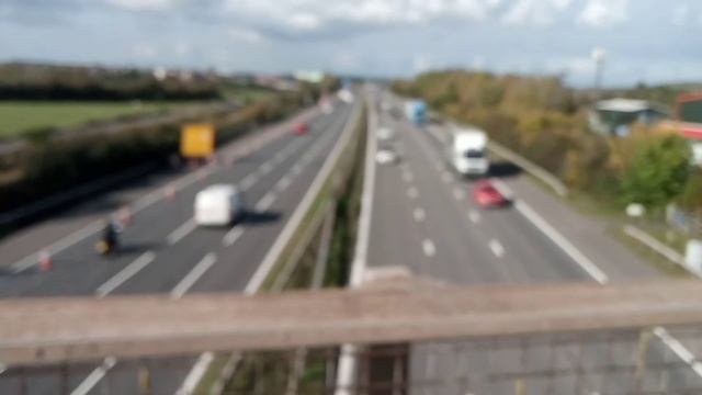 The M5 moterway near Bridgwater Somerset England смотреть онлайн