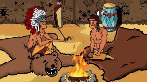 Анекдоты. Вождь Индейцев и Бычье Имя. Мультанекдот