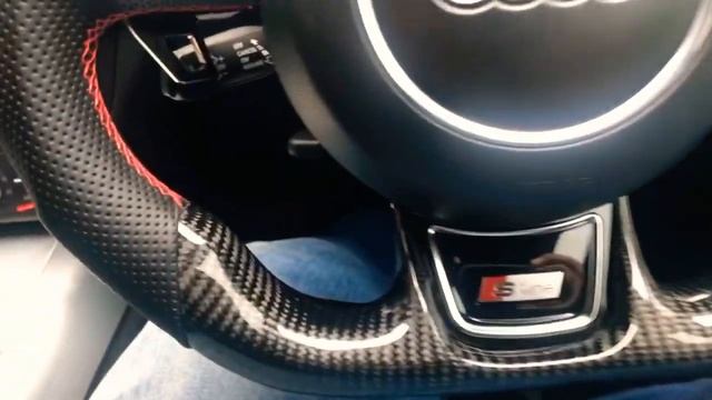 CARBON FIBRE FLAT BOTTOM STEERING WHEEL FOR AUDI 2011 A7 A6 QUATTRO - FULLY CUSTOM MADE смотреть онлайн