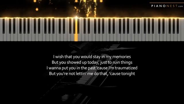 Conan Gray - Memories - HIGHER Key (Piano Karaoke Instrumental) смотреть онлайн