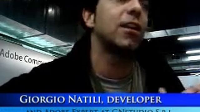 Adobe Max 2008 Milan-Interview with Giorgio Natili, developer and Adobe Community Expert смотреть онлайн