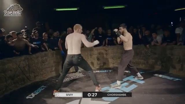 Чоршанбе URJ Чоршанбиев Vs  Михаил Сивый бой вечера TDFC 4 бой на голых кулаках