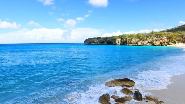 A Day in the Caribbean 3 Hours of Curaçao's BEST Beaches (4K Drone Video with Wave Sounds)_002 смотреть онлайн