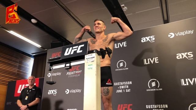 Взвешивание UFC FIGHT NIGHT 153: GUSTAFSSON VS. SMITH Stockholm Weight In