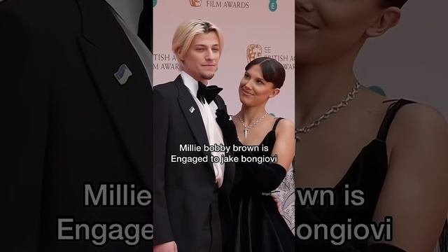 Millie bobby brown is engaged to jake bongiovi ❤️🫶🏽 #milliebobbybrown #jakebongiovi #engaged смотреть онлайн