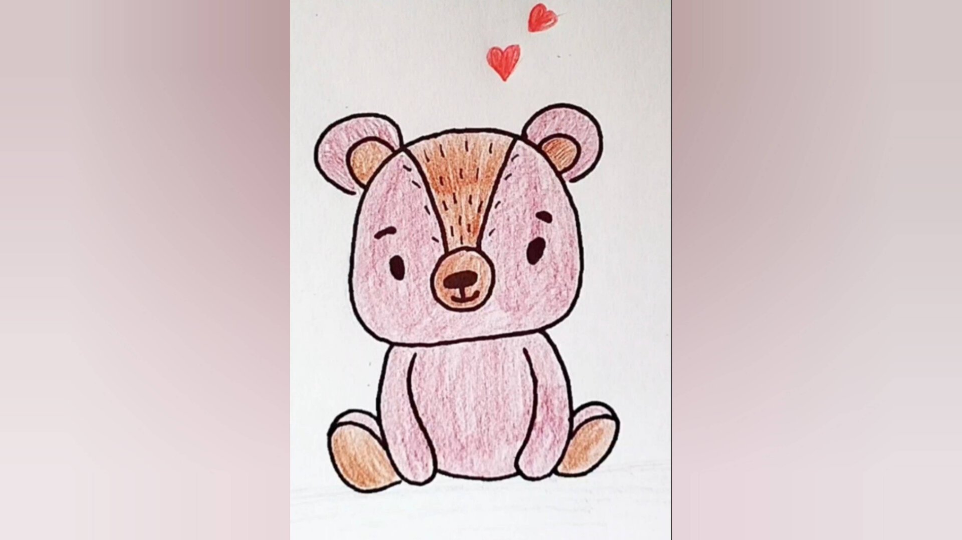 Как просто нарисовать мишку смотреть онлайн