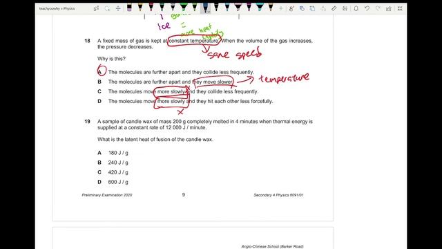 Anglo-Chinese School (Barker Road) 2020 GCE O-level Physics Prelim Paper 1 (6091). FULL SOLUTION смотреть онлайн