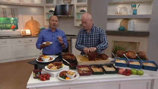Corky's BBQ (3) 2 Lb. Rib Chops With 2 Lb. Cobbler On QVC