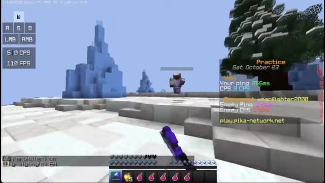 Minecraft Pika server Practice PvP (Axe) смотреть онлайн
