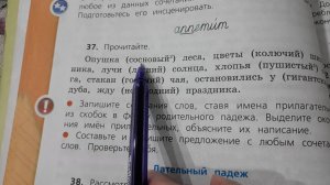 Русский язык 4 класс, 2 ч, упр.37, с.20
