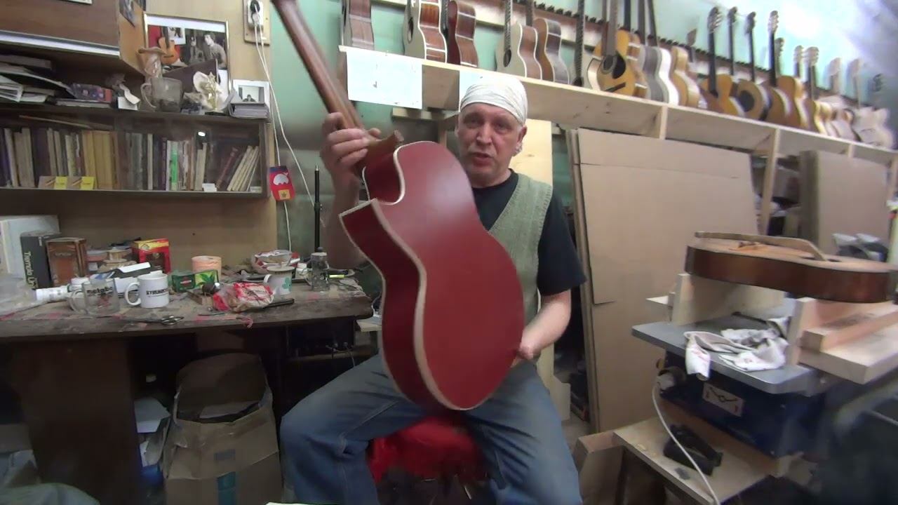 Обзор Антоном Хориным 7-струнной гитары модели "Шуляковский-Высоцкий" из бука, гитара в продаже. смотреть онлайн