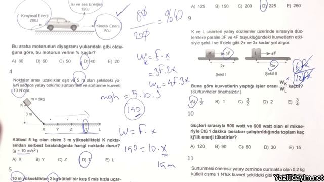 9.Sınıf Fizik 2.Dönem 2.Yazılı смотреть онлайн