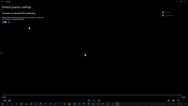 Hardware-accelerated GPU scheduling VS off and on