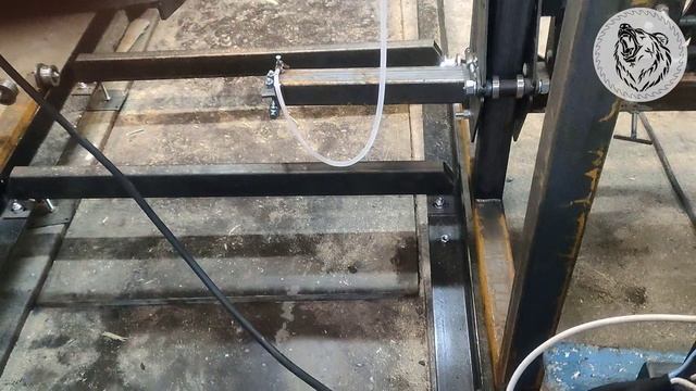 Запуск Ленточной пилорамы от бензинового генератора 7,5кВт . смотреть онлайн