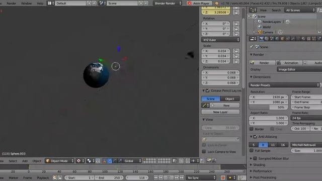 planeta terra feito no blender смотреть онлайн