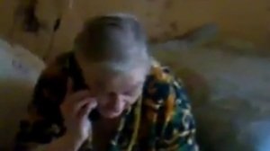 Бабка угрожает без мата