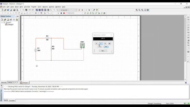 thevenin theorem MULTISIM смотреть онлайн