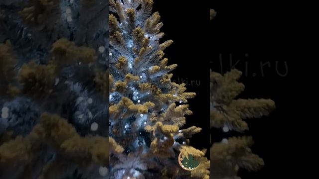 Ёлка Россо Заснеженная Премиум 180 см, искусственная, пвх + литая хвоя, с LED гирляндой смотреть онлайн