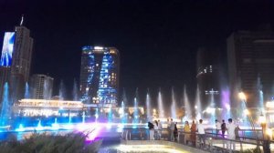 Ташкент Сити самый красивый фантан в Узбекистане супер атмосфера вечерний Ташкент Сити