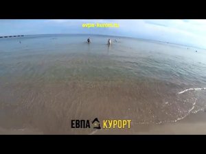 Центральный пляж по улице Фрунзе в Евпатории
