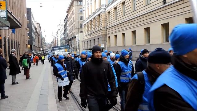 FIN POLISININ PROTESTO YURUYUSU 19 11 2014 смотреть онлайн