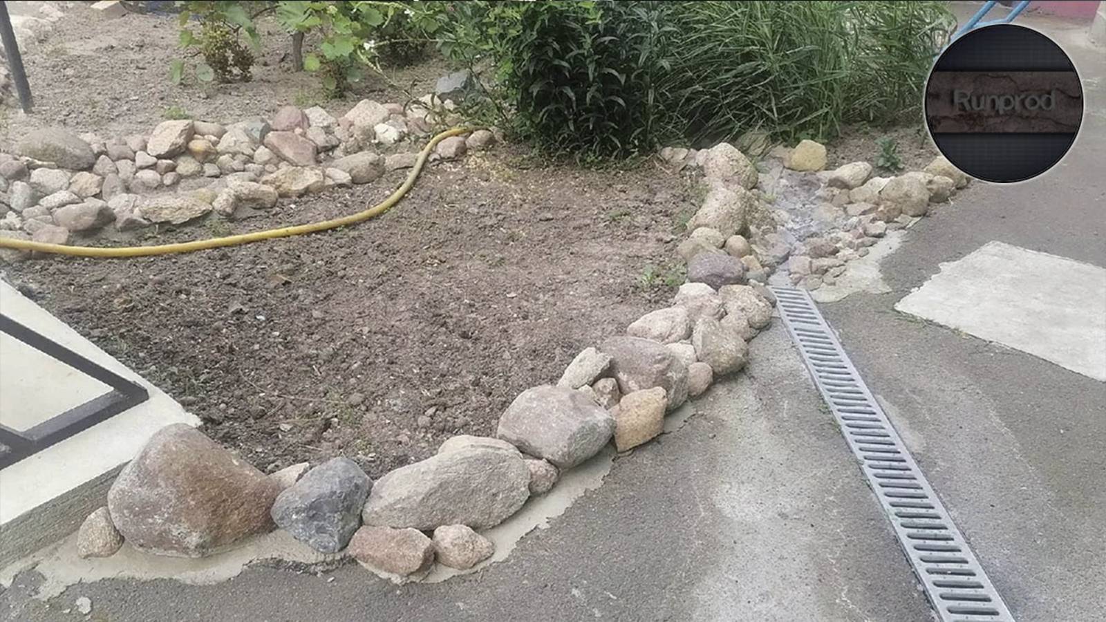 Бордюр из камней для клумбы своими руками | Ландшафтный дизайн смотреть онлайн